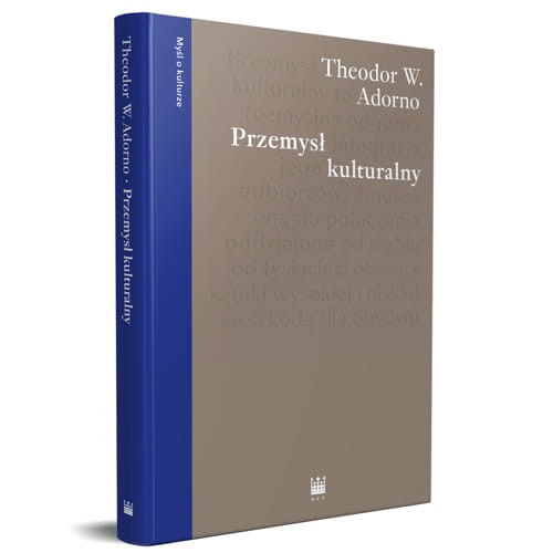 Na okładce wklęsło tłoczony cytat „Przemysł kulturalny to rozmyślna odgórna integracja jego odbiorców. Zmusza ona do połączenia oddzielone od siebie od tysiącleci obszary sztuki wysokiej i niskiej, ze szkodą dla obydwu”.